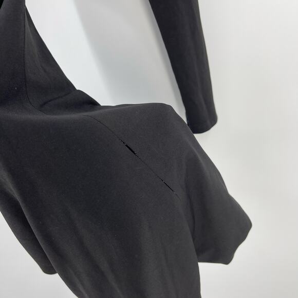 A VINTAGE FIT | Hooded Cut Out Dress in Black Mini Gothic Backless S - Picture 14 of 15